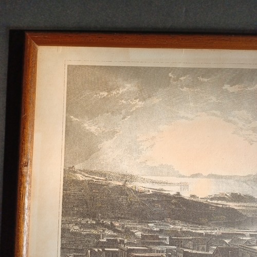 San Francisco 1850s Landscape Engraving Numbered Reprints Framed 13x10 X3 - Picture 8 of 24