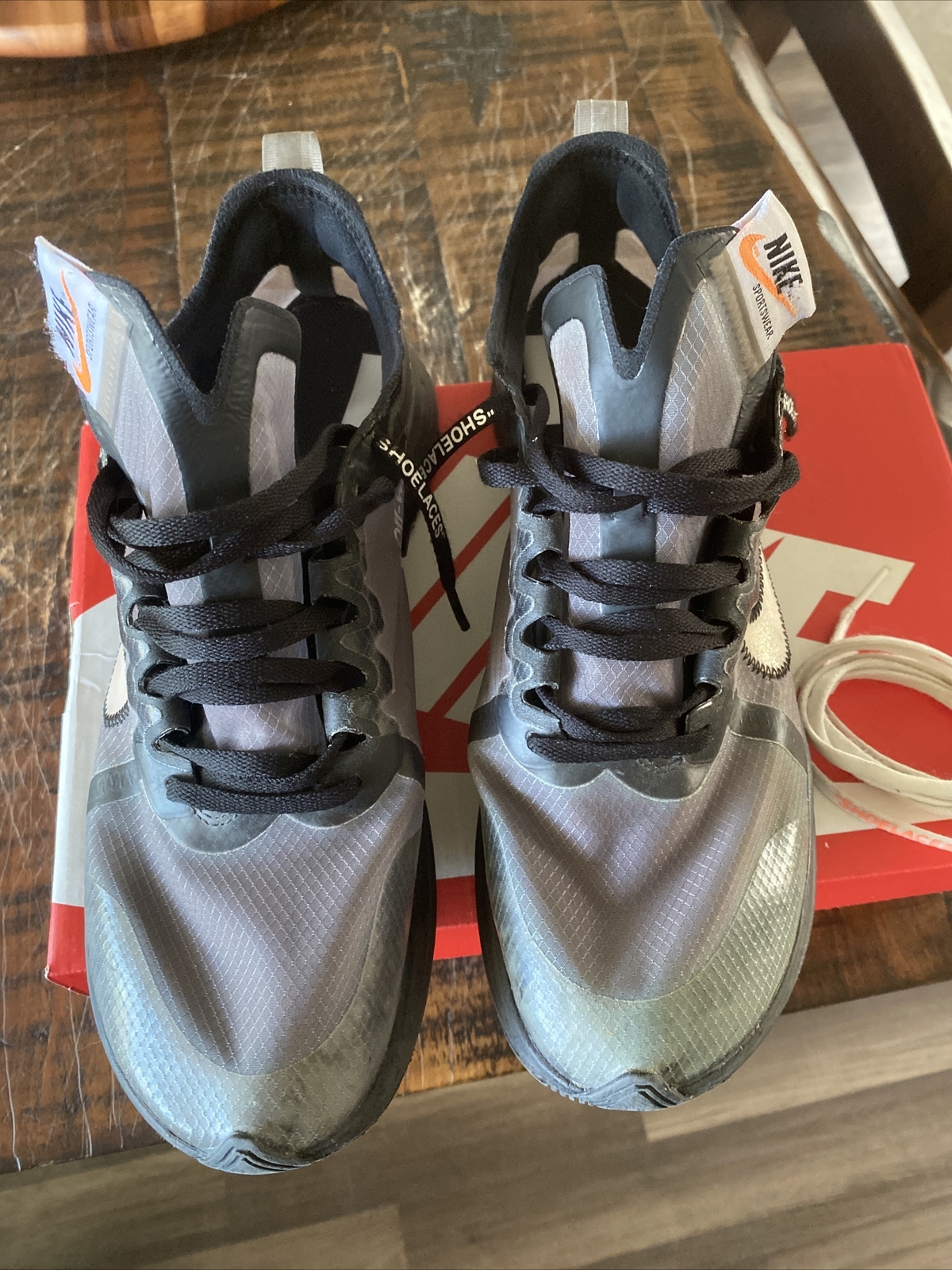 OFF WHITE X NIKE Usatoa tag 9 ike Nike Zoo Fl S xianco BIANCO SPOR