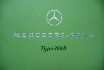 Verkaufsprospekt Mercedes-Benz Typ 260 D (W138) 1938 - Nachdruck/Reprint 1975 en