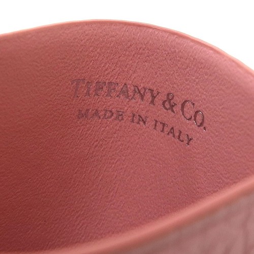TIFFANY & Co. Return to Tiffany Card Case Leather Pink With Box Authentic - Picture 7 of 9