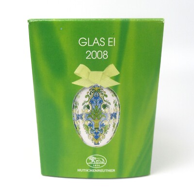 Hutschenreuther Osterei GLAS EI 2008 Baumschmuck Ostern Glass Easter Egg