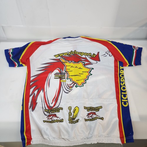 Natali Italian Cycling Jersey Toscana Italia Italy Short Sleeve Size XXL - Picture 13 of 14