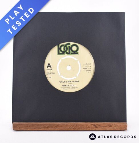 White Gold - Cross My Heart - 7" Vinyl Record - VG+ - Afbeelding 1 van 6