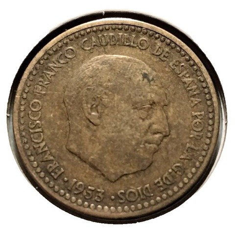 SPAIN Banco de Espana 1 Peseta 1953 P-144a PMG-67 | eBay