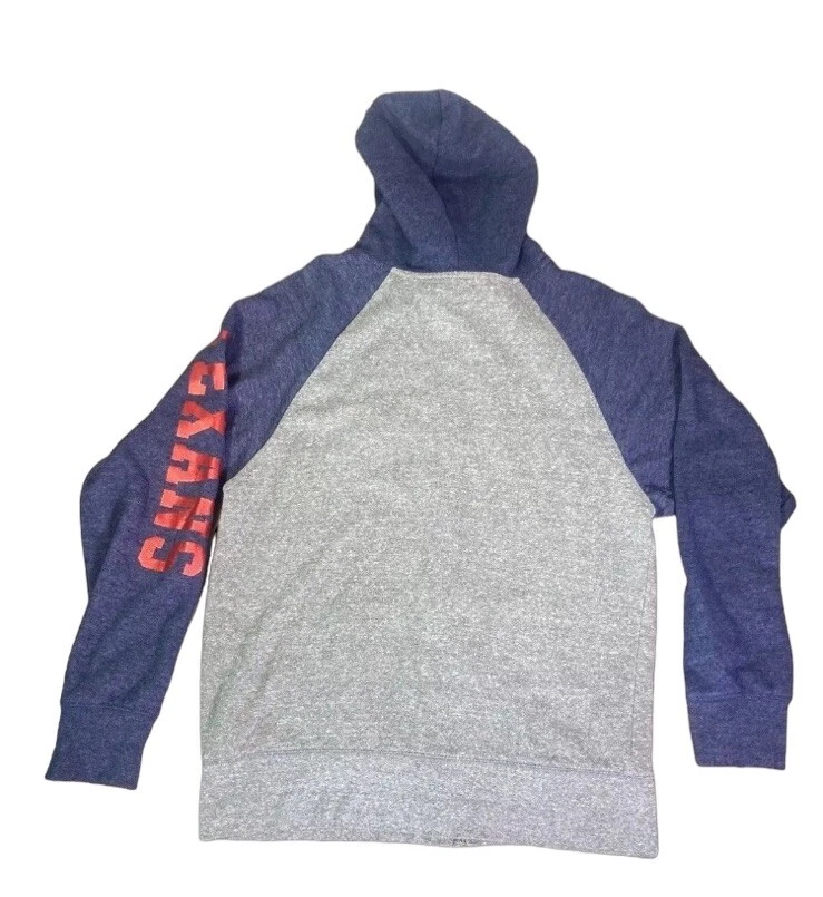 VETEMENTS NFL HOUSTON TEXANS FELPA CON CAPPUCCIO DONNA TAGLIA MEDIA FULL ZIP TASCHE