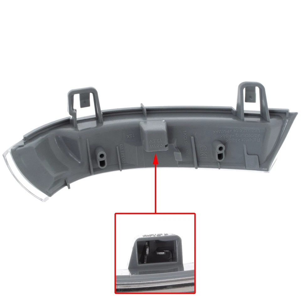 FRECCIA INDICATORE SPECCHIO RETROVISORE SINISTRA PER VW GOLF V JETTA PASSAT B5 - Immagine 3 di 3