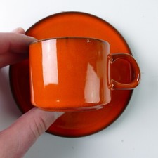 Melitta Stockholm orange Teetasse mit Untertasse 6x7 cm KT-624