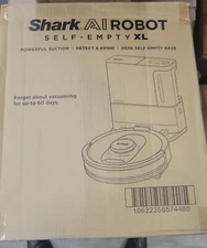 Shark AV2501AE AI Robot Vacuum with XL HEPA Self-Empty Base, Bagless Open box