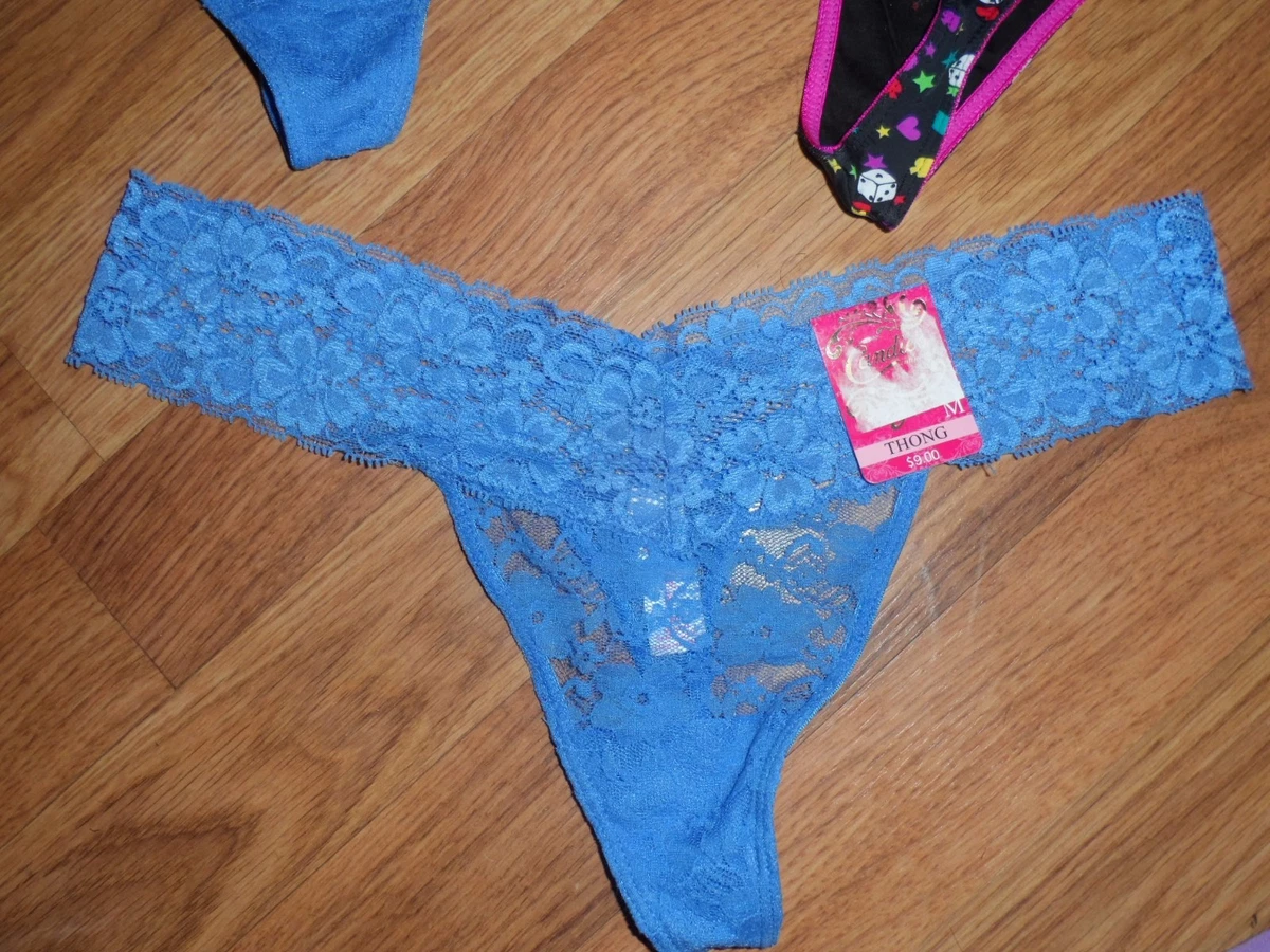 3 juniors thong by Candie's (kohls) medium ~ nylon / spandex lace