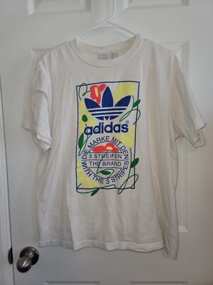 MENS ADIDAS ORIGINALS TREFOIL TONGUE LABEL FLORAL