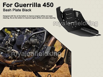 Passend Für Royal Enfield Guerrilla 450 ''Bash Plate Sumpguard, Schwarz''