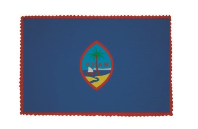 Glasreinigungstuch Brillenputztuch Fahne Flagge Guam