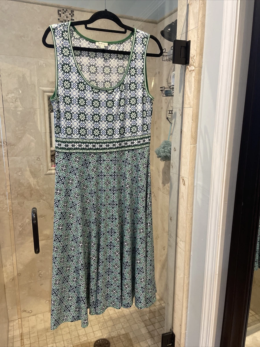 Max Studio Women s Printed Sleeveless Fit and Flare Midi Green
