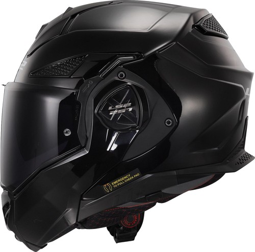 LS2 FF901 ADVANT X MODULAR FLIP FRONT FULL FACE MOTORCYCLE HELMET GLOSS BLACK - Picture 4 of 7