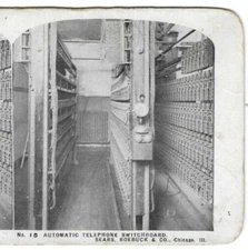 Telephone Switchboard, Sears, Roebuck & Co., Chicago. Illinois, Stereoview