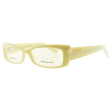 NEW YVES SAINT LAURENT YSL 6334 ZOM Ivory White Rectangle Full Rim Unisex Frame