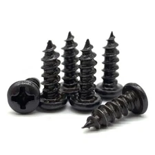 M1 M2 M3 Black Mini Micro Cross Phillips Round Head Self Tapping Wood Screw