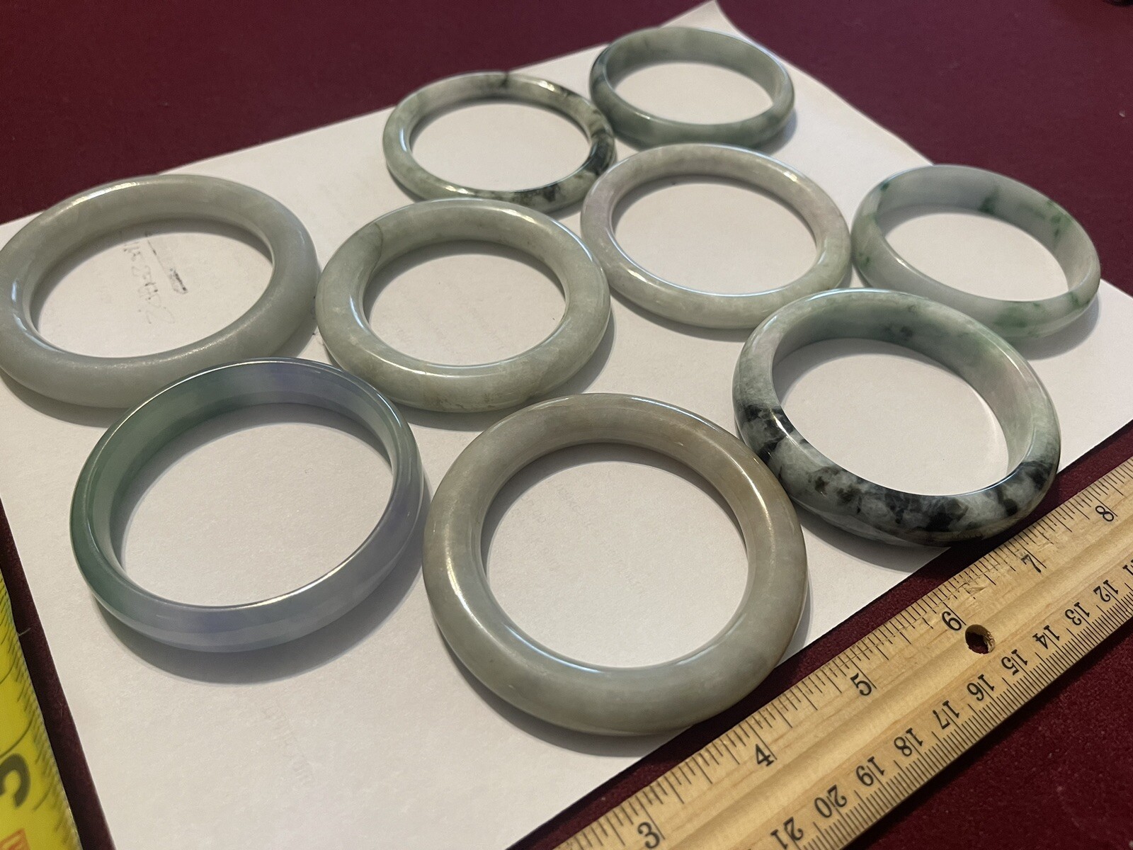 Jade bangle bracelet elegant green stone traditional Chinese jewelry-image