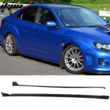 Fits 08-14 Subaru Impreza WRX STI CS S206 Style Side Skirts Extension 2PC PU