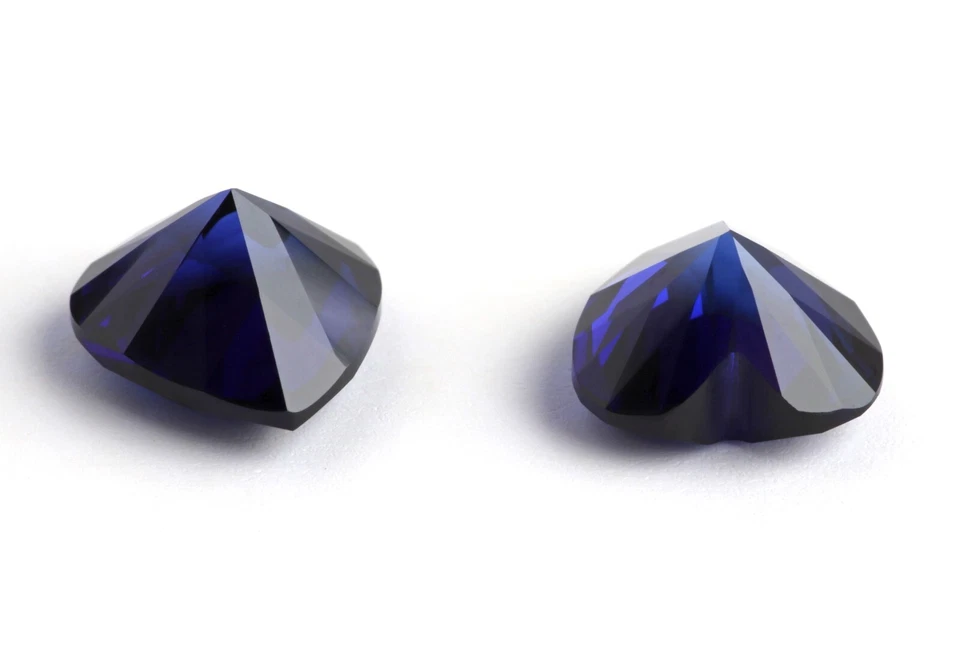 Sapphire Heart Fine Synthetic Cut AAA Loose Gemstone For Making All Type Jewelry - Image 4 of 4