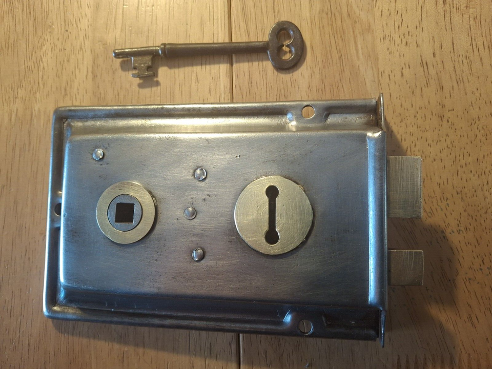 Vintage Metal and Brass rim lock no keep eBay