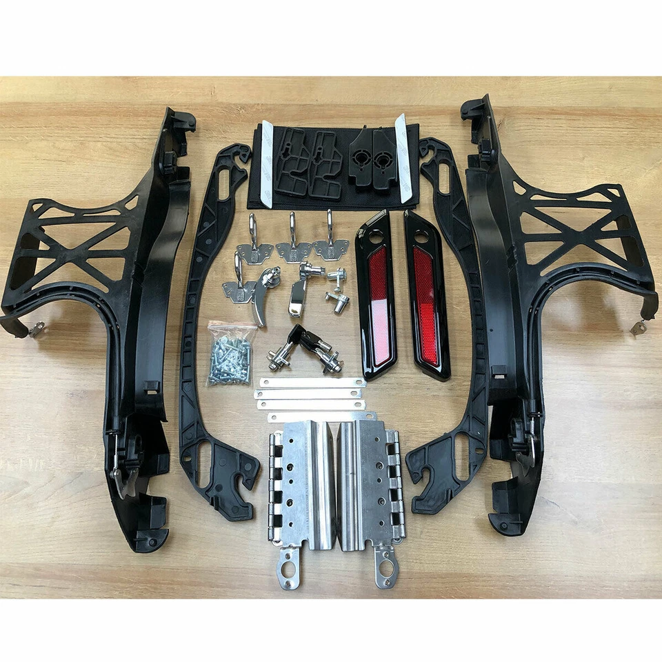 Hard Saddlebag Hardware Hinge Latch Lock Kit For Harley Touring FLHT 2014-2023 Foto 2 de 4