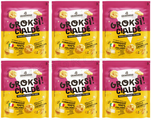 6 GRANAROLO CHEESE SNACK With Caramelized Onions Crispy Italian Bites Snacks 35g - Picture 1 of 3