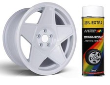Alloy Wheel Restoration Spray Paint GLOSS WHITE 500ml (WE3) Motorbike G