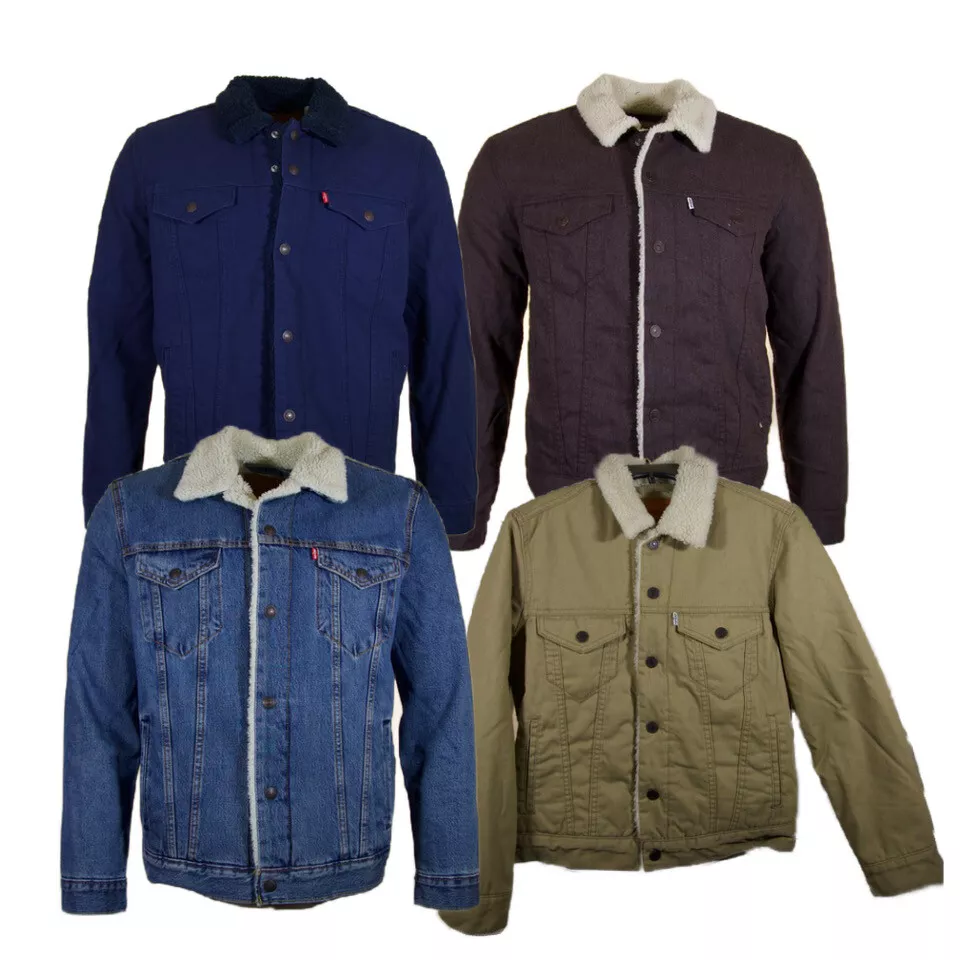 Canvas sherpa trucker jacket shop
