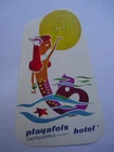 hotel luggage label PLAYAFELS Castelldefels Barcelona