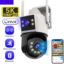 4K8MP6MP WiFi Camera Dual Len 5X Digital Zoom HD PTZ Camera AI Tracking Security
