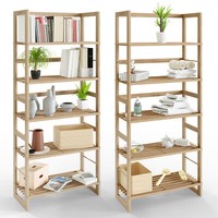 Standregal Badregal Holzregal Holz Haushaltsregal Bad KüChe Keller Regal 2Er Set