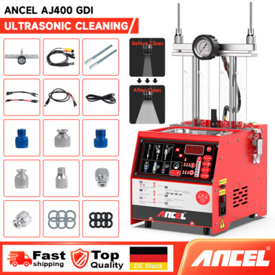 ANCEL AJ400 GDI 4-Zylinder kfz Injektor Einspritzdüsen Reiniger Ultraschalltest