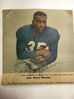 John Henry Johnson Detroit Lions Signed 4 1/2 x 4 1/2 Vintage Photo JSA Precerti