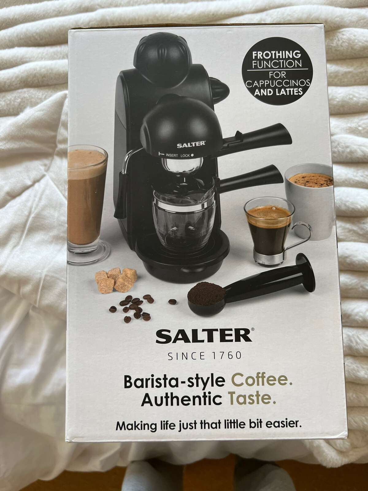 Salter Coffee Machine Espressimo Barista Style 5 Bar Espresso Maker