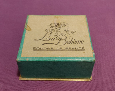GESICHTSPUDER ''LA BEHEME'' POUDRE DE BEAUTE - in OVP ca. 30er/40er Jahre VINTAGE