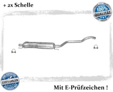 Mittelschalldämpfer für Opel Zafira A / B 1.6 1.8 2.2 Auspuff Mitteltopf Schelle