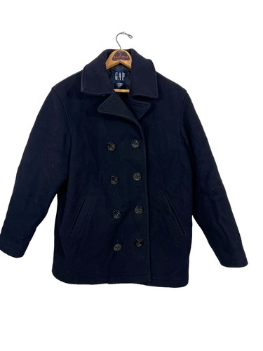 さ　90s Old GAP Wool Blend Jacket Vtg 90s GAP Blazer Jacket Wool Blend Blue Grey Plaid M | eBay