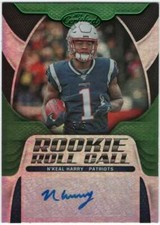 2019 Panini Certified Rookie Roll Call Signatures Mirror Green /5 N'Keal Harry