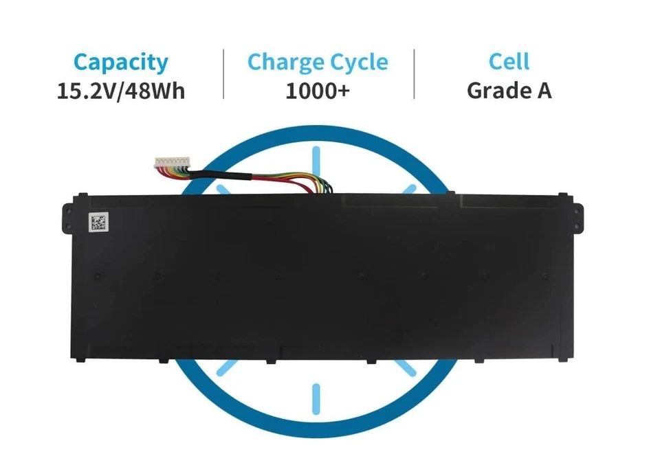 NUEVA OFERTA* Nueva Batería Original para Portátil Acer ES1-131 Series 15.2V 48Wh AC14B8K Foto 3 de 4