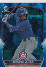 Derniche Valdez 2023 Bowman Draft Chrome Sapphire #BDC-169 Chicago Cubs