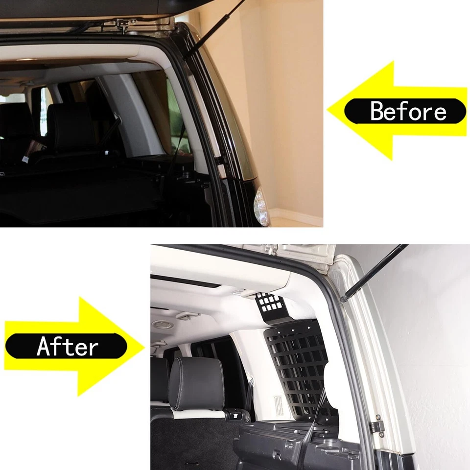 Organizadores laterales de aleación para Land Rover Discovery 3 4 2004-16 bolsa soporte estante Foto 4 de 4