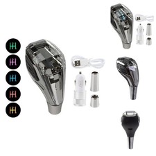 Crystal Multicolor Led Light Gear Shift Knob 5-speed Manual Car