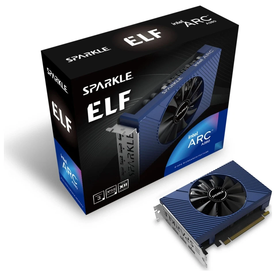 Sparkle Intel Arc A380 ELF 6GB DDR6 Graphics Card HDMI, 3 DP, 2000MHz Clock - Image 2 of 4