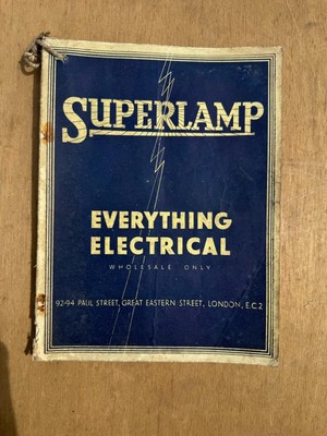 1933 Superlamp London Electrical Catalogue Brochure Crompton MK Supaul Creda