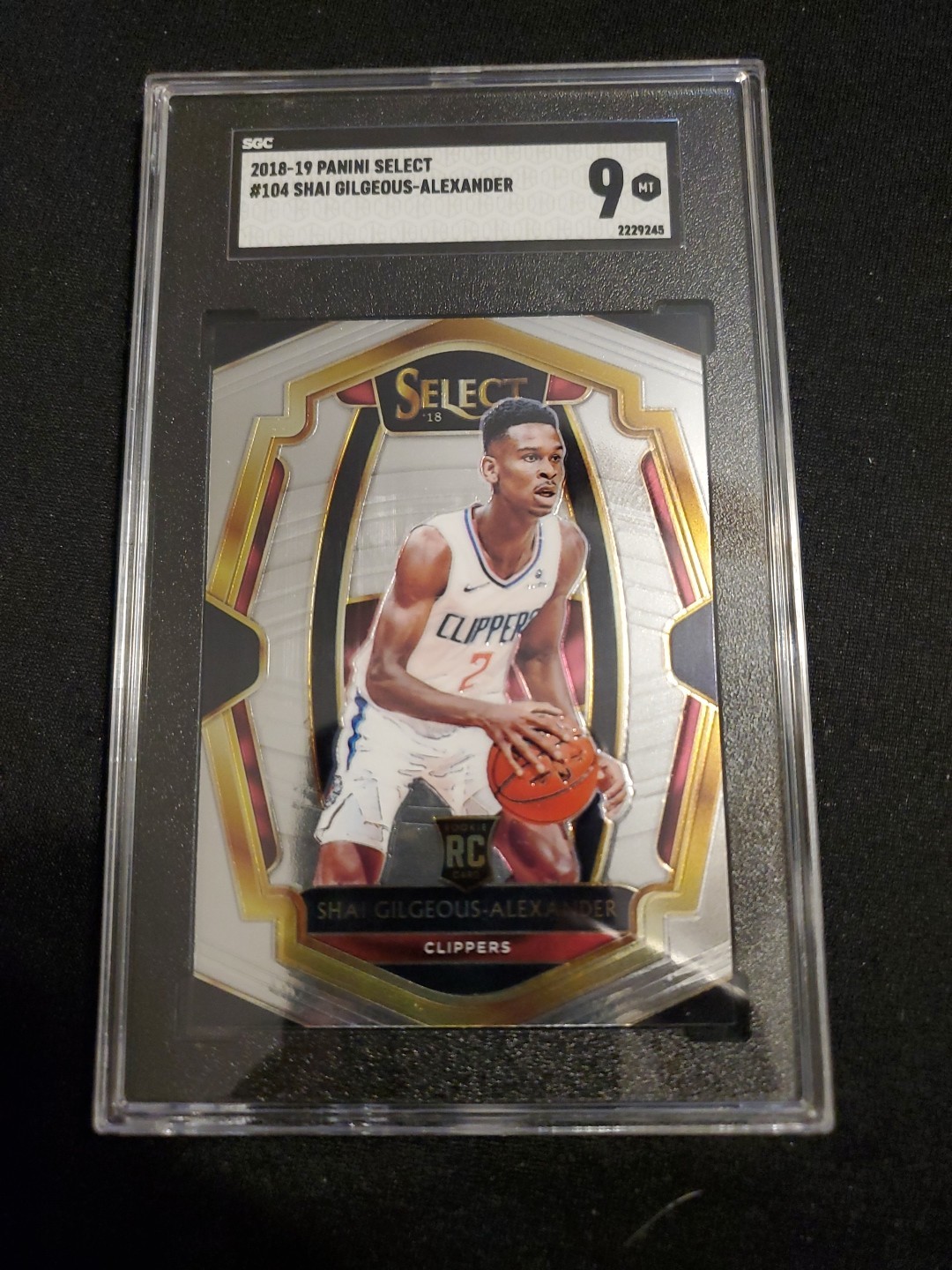 2018-19 PANINI SELECT #104 SHAI GILGEOUS-ALEXANDER SGC 9