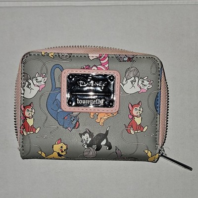 Loungefly Disney Cats Small Wallet (Gray/Pink)