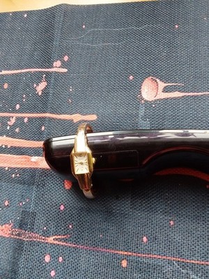 Slava vergoldete Spangenuhr 1960 mechanisch voll funktionstüchtig