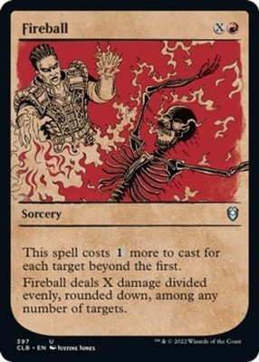 NM - Fireball (Showcase) CLB - 397 Commander Legends: Battle for Baldur's Gate