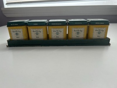 Vintage Marshall Field & Co Tea Tin Set